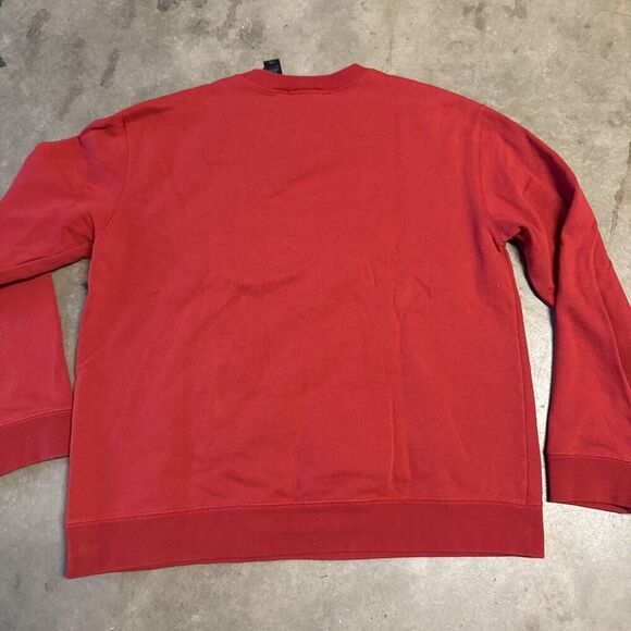 Vintage DKNY Jeans Spell out Crewneck Womens L Red Long Sleeve Stitched‎ Sweater - Picture 9 of 10